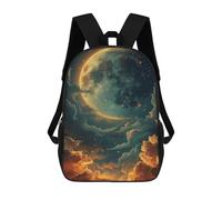 sinyumoney Children 17inch School Backpack 3D Printed Galactic Dreamscape -2 Bookbags Travel Rucksack Casual Large Capacity Daypack for Boys Girls