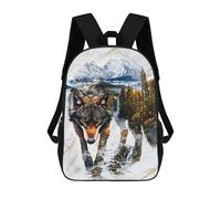 sinyumoney Children 17inch School Backpack 3D Printed Ghost of The Taiga Bookbags Travel Rucksack Casual Large Capacity Daypack for Boys Girls