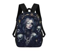 sinyumoney Children 17inch School Backpack 3D Printed Gothika Elegance Bookbags Travel Rucksack Casual Large Capacity Daypack for Boys Girls