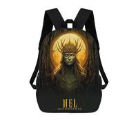 sinyumoney Children 17inch School Backpack 3D Printed Hel Bookbags Travel Rucksack Casual Large Capacity Daypack for Boys Girls