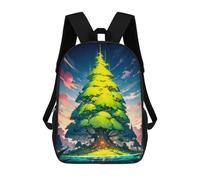 sinyumoney Children 17inch School Backpack 3D Printed Solitude Sanctuary Bookbags Travel Rucksack Casual Large Capacity Daypack for Boys Girls