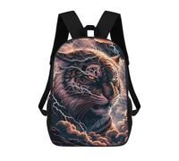 sinyumoney Children 17inch School Backpack 3D Printed Thundering Tiger Power -2 Bookbags Travel Rucksack Casual Large Capacity Daypack for Boys Girls