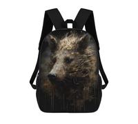 sinyumoney Children 17inch School Backpack 3D Printed Wild Boar Darling Bookbags Travel Rucksack Casual Large Capacity Daypack for Boys Girls