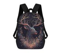 sinyumoney Children School Backpack 3D Printed Antelope Wild Animal Mate Bookbags Rucksack Casual Travel Backpacks Large Capacity Daypack for Boys 17inch