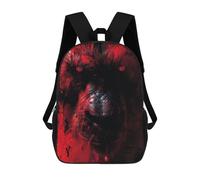 sinyumoney Children School Backpack 3D Printed Baboon Feral Fury Bookbags Rucksack Casual Travel Backpacks Large Capacity Daypack for Boys 17inch
