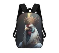 sinyumoney Children School Backpack 3D Printed Chicken Magical Bookbags Rucksack Casual Travel Backpacks Large Capacity Daypack for Boys 17inch