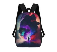 sinyumoney Children School Backpack 3D Printed Colorful Clouds A Journey Through Dreams Bookbags Rucksack Casual Travel Backpacks Large Capacity Daypack for Boys 17inch