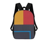 sinyumoney Children School Backpack 3D Printed Colorful Minimalism 06 Bookbags Rucksack Casual Travel Backpacks Large Capacity Daypack for Boys 17inch