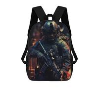 sinyumoney Children School Backpack 3D Printed Fires of War Bookbags Rucksack Casual Travel Backpacks Large Capacity Daypack for Boys 17inch