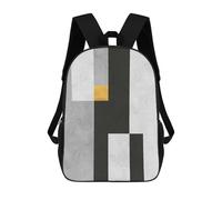 sinyumoney Children School Backpack 3D Printed Geometric Textures XIX Bookbags Rucksack Casual Travel Backpacks Large Capacity Daypack for Boys 17inch