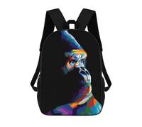 sinyumoney Children School Backpack 3D Printed Gorilla Pop Art Bookbags Rucksack Casual Travel Backpacks Large Capacity Daypack for Boys 17inch