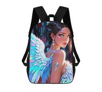 sinyumoney Children School Backpack 3D Printed Kendall - Stunning Anime Angel Bookbags Rucksack Casual Travel Backpacks Large Capacity Daypack for Boys 17inch