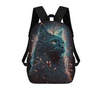 sinyumoney Children School Backpack 3D Printed Maine Coon Cat Fairy Tale Bookbags Rucksack Casual Travel Backpacks Large Capacity Daypack for Boys 17inch