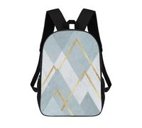 sinyumoney Children School Backpack 3D Printed Modern Textures XIII Bookbags Rucksack Casual Travel Backpacks Large Capacity Daypack for Boys 17inch