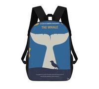 sinyumoney Children School Backpack 3D Printed No1476 My The Whale Bookbags Rucksack Casual Travel Backpacks Large Capacity Daypack for Boys 17inch