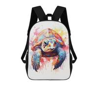 sinyumoney Children School Backpack 3D Printed Sea Turtle Tortoise Bookbags Rucksack Casual Travel Backpacks Large Capacity Daypack for Boys 17inch