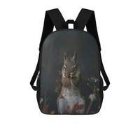 sinyumoney Children School Backpack 3D Printed Squirrel Hiding in The Woods Bookbags Rucksack Casual Travel Backpacks Large Capacity Daypack for Boys 17inch
