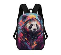 sinyumoney Children School Backpack 3D Printed The Comfortable Panda 2 Bookbags Rucksack Casual Travel Backpacks Large Capacity Daypack for Boys 17inch