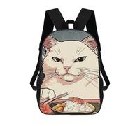 sinyumoney Children School Backpack 3D Printed Woman Yelling at Cat Bookbags Rucksack Casual Travel Backpacks Large Capacity Daypack for Boys 17inch