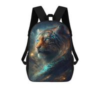 sinyumoney Children School Bag Galactic Tiger Majesty -2 Printing Kid Backpack Travel Bagpack Boys Girls School Bag 17inch