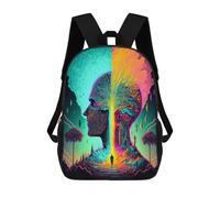 sinyumoney Children School Bag Gate to The Multiverse Printing Kid Backpack Travel Bagpack Boys Girls School Bag 17inch