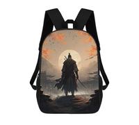 sinyumoney Children School Bag Samurai Moonlit Journey -1 Printing Kid Backpack Travel Bagpack Boys Girls School Bag 17inch