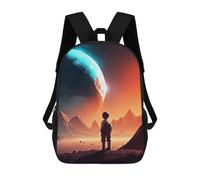 sinyumoney Children Space School Backpack Water Resistant Computer Rucksack for Campus Outdoor Travel Sports 17inch