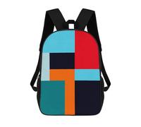 sinyumoney Children'S Backpack 3D Abstract Collage 05 Printed Bags Schoolbag Lightweight School Bags Fashion Fun Knapsack Student Daypack For Children 17inch