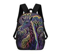 sinyumoney Children'S Backpack 3D Abstract Psychedelic Printed Bags Schoolbag Lightweight School Bags Fashion Fun Knapsack Student Daypack For Children 17inch