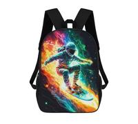 sinyumoney Children'S Backpack 3D Astro on Fire 5 Printed Bags Schoolbag Lightweight School Bags Fashion Fun Knapsack Student Daypack For Children 17inch