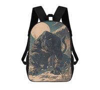sinyumoney Children's Backpack 3D Back Panther Printed Bags Schoolbag Lightweight School Bags Fashion Fun Knapsack Student Daypack for Children 17inch
