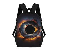 sinyumoney Children's Backpack 3D Black Hole And Endurance Printed Bags Schoolbag Lightweight School Bags Fashion Fun Knapsack Student Daypack for Children 17inch