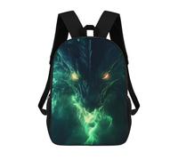 sinyumoney Children's Backpack 3D Black Shadow Dragons Power Printed Bags Schoolbag Lightweight School Bags Fashion Fun Knapsack Student Daypack for Children 17inch