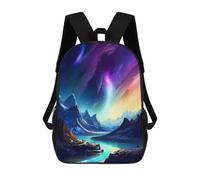 sinyumoney Children'S Backpack 3D Celestial Symphony Galaxy Printed Bags Schoolbag Lightweight School Bags Fashion Fun Knapsack Student Daypack For Children 17inch