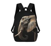 sinyumoney Children's Backpack 3D Elephant Printed Bags Schoolbag Lightweight School Bags Fashion Fun Knapsack Student Daypack for Children 17inch