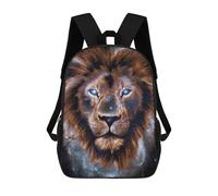 sinyumoney Children's Backpack 3D Galaxy Lion Animal Space Printed Bags Schoolbag Lightweight School Bags Fashion Fun Knapsack Student Daypack for Children 17inch