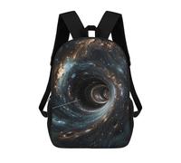 sinyumoney Children's Backpack 3D Interstellar Warp Voyage Printed Bags Schoolbag Lightweight School Bags Fashion Fun Knapsack Student Daypack for Children 17inch