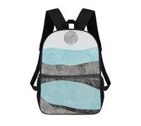 sinyumoney Children'S Backpack 3D Landscape Collage A4 Printed Bags Schoolbag Lightweight School Bags Fashion Fun Knapsack Student Daypack For Children 17inch