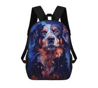 sinyumoney Children's Backpack 3D Printed Beagle Dog Painting Schoolbag Student Daypack Fashion Casual Lightweight School Bags for School College Travel 17inch