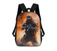 sinyumoney Children's Backpack 3D Printed Bengals Soldier Schoolbag Student Daypack Fashion Casual Lightweight School Bags for School College Travel 17inch