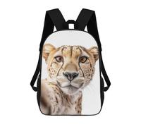 sinyumoney Children's Backpack 3D Printed Cheetah Selfie Schoolbag Student Daypack Fashion Casual Lightweight School Bags for School College Travel 17inch