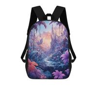 sinyumoney Children's Backpack 3D Printed Dream Jungle Schoolbag Student Daypack Fashion Casual Lightweight School Bags for School College Travel 17inch