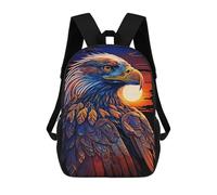sinyumoney Children's Backpack 3D Printed Eagle Art Series Style 1 Schoolbag Student Daypack Fashion Casual Lightweight School Bags for School College Travel 17inch