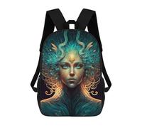 sinyumoney Children's Backpack 3D Printed Enchanted Forest Spirit -2 Schoolbag Student Daypack Fashion Casual Lightweight School Bags for School College Travel 17inch