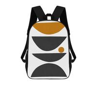 sinyumoney Children's Backpack 3D Printed Expressionist Figures 1 Schoolbag Student Daypack Fashion Casual Lightweight School Bags for School College Travel 17inch