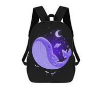 sinyumoney Children's Backpack 3D Printed Gentle Giant Schoolbag Student Daypack Fashion Casual Lightweight School Bags for School College Travel 17inch
