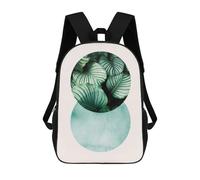 sinyumoney Children's Backpack 3D Printed Geometric And Floral 1 Schoolbag Student Daypack Fashion Casual Lightweight School Bags for School College Travel 17inch