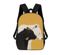 sinyumoney Children's Backpack 3D Printed Harmony in Nature Schoolbag Student Daypack Fashion Casual Lightweight School Bags for School College Travel 17inch