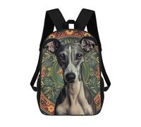 sinyumoney Children's Backpack 3D Printed Mandala Greyhound Schoolbag Student Daypack Fashion Casual Lightweight School Bags for School College Travel 17inch