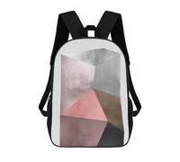 sinyumoney Children's Backpack 3D Printed Metallic And Gold Art 09 Schoolbag Student Daypack Fashion Casual Lightweight School Bags for School College Travel 17inch